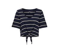 ONLY Onlsummer S/S V-Neck Knot Top Jrs, Azul Marino, L Mujeres