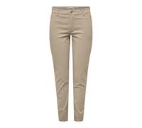 ONLY Onlsura MW Stud Chino Pant Pnt, Humus, L / 32L Mujeres