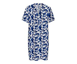 ONLY Onlsusi Life SS V-Neck Tunic Dress Wnn, Beacon Blue, M