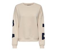 Only ONLSWEAT L/S Back/Sleeve Print - Sudadera para Mujer, Abedul, L