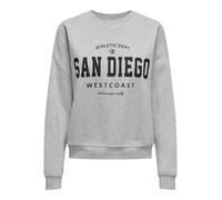 ONLY Onlsweat L/S Crew Oversize State SWT, Gris Claro, XL