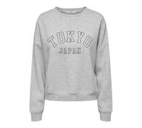 ONLY Onlsweat Life L/S Crew O.Size State Noos, Gris Claro, XXL