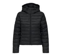 ONLY Onltahia Lw Quilted Hood JKT CC OTW, Negro, M