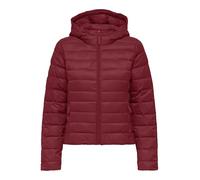 ONLY Onltahia Lw Quilted Hood JKT CC OTW, rojo oscuro, M