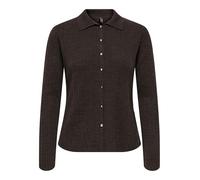 ONLY Onlthea LS Button Polo Cardigan KNT para Mujer, Pastel de Chocolate, M