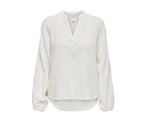 ONLY Onlthyra Life LS V-Neck Top Noos WVN - Blusa de Manga Larga para Mujer, Cloud Dancer, XL