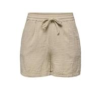 ONLY Onlthyra Noos WVN - Pantalones Cortos para Mujer, Oxford Bronceado, XL