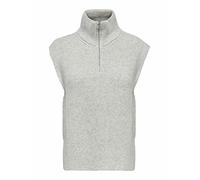 ONLY Onltia Life Chaleco de Cuello Alto Knt Noos Suéter pulóver, Gris Claro (Melange), XL para Mujer