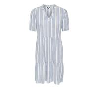 ONLY Onltiri-Goa SS V-NEC Lin Bl Dress CC Pnt, Color Azul, XL Mujeres