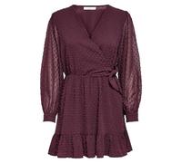 ONLY Onltiva L/S Dobby Fake Wrap Dress Wvn Vestido, Sassafras, M para Mujer