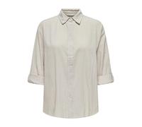 ONLY Onltizana Cotton L/S Shirt WVN - Blusa de Manga Larga para Mujer, Gris, XXL