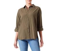 ONLY Onltizana Cotton L/S Shirt WVN - Blusa de Manga Larga para Mujer, Verde, S