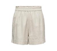 Only ONLTOKYO HW Linen Blend Shorts PNT Noos, Pantalones Cortos De Las Mujeres, Moonbeam, M