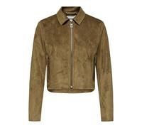 ONLY Onltulip - Chaqueta de Ante sintético con Cremallera, Color otw, coñac, x_s para Mujer, coñac, XS