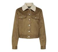 ONLY Onltulip Life Faux Suede Mix Jacket Otw, coñac, S Mujeres