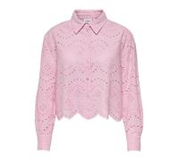 ONLY Onlvalais L/S Shirt Wvn Noos Camiseta de Manga Larga con Hombros Cruzados, Rosa Lady, M Mujeres