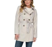 ONLY Onlvalerie Trenchcoat Otw Noos Gabardina, Moonbeam, L Mujeres