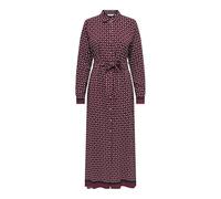 ONLY Onlveda Border L/S Long Dress Wvn, Zinfandel, XL Mujeres