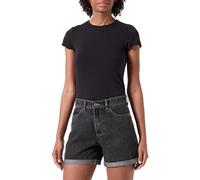 Only Onlvega HW Mom Dnm - Pantalones Cortos Noos, Gris, S para Mujer