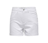 Only Onlvega HW Mom Dnm Shorts Noos Pantalones Cortos, Blanco Denim, S para Mujer
