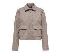 ONLY Onlvela Zip Short Jacket Otw Onlvela Otw - Chaqueta corta con cremallera para mujer (1 unidad), Gris pardo., M
