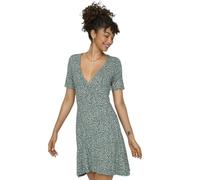 ONLY Onlverona S/S Short Dress Jrs Noos Vestido de Verano, Verde, L para Mujer