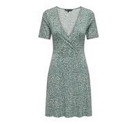 ONLY Onlverona S/S Short Dress Jrs Noos Vestido de Verano, Verde, M para Mujer