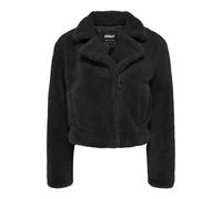 ONLY Onlverona Teddy Jacket Otw Chaqueta, Negro, S para Mujer