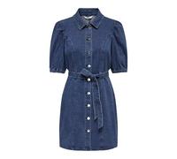 ONLY Onlvibbe SS Belt DNM Dress MBD Noos - Vestido Vaquero, Medio De Mezclilla Azul, S