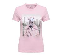 ONLY Onlvibe Life S/S Glasses Top Box Jrs, Romance Rose, XL Mujeres