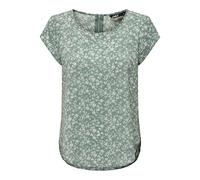 Only Onlvic S/S AOP Top Noos Ptm Camiseta, Lily Pad/AOP:Emma Mono Flower, 40 Mujer