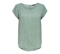 ONLY Onlvic S/S AOP Top Noos Ptm - Camiseta para mujer, talla 38 UE, Blanco/Aop: stilky Flower, Verde-3, 36