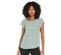 ONLY Onlvic S/S AOP Top Noos Ptm - Camiseta para mujer, talla 38 UE, Blanco/Aop: stilky Flower, Verde-3, 38