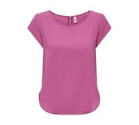 Only Onlvic S/S Solid Top Noos Wvn Camiseta Mujer, Rosa Frambuesa, 36