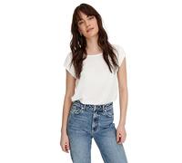 Only Onlvic S/S Solid Top Noos Wvn, Camiseta Mujer, Blanco, 38