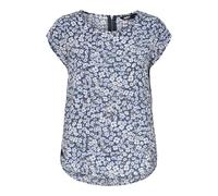 Only Onlvic SS AOP Top Noos Ptm Shirt Camiseta, Vintage Indigo/AOP:Ranch Flower, 36 para Mujer