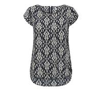 ONLY Onlvic SS AOP Noos Ptm Top, Camiseta, Blusa, Camiseta, Camiseta para Mujer, Camiseta para Mujer, Elegante Top Mujer, Negro (Total Eclipse), 36