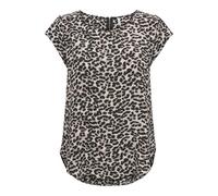 Only Onlvic SS Top Noos Wvn Camiseta, Multicolor (Pumice Stone/AOP/Leo), 38 para Mujer