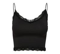 Only Onlvicky Lace Noos - Camiseta Sin Costuras, Top Mujer, Negro (Black), M-L