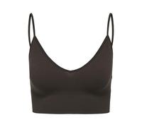 ONLY Onlvicky Noos Acc - Chaleco básico Acanalado sin Costuras con Cuello en V para Mujer, con Tirantes Finos y Cintura elástica, Color marrón Sellado, Talla XS, Sello De Brown, XS-S