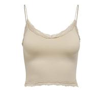 ONLY Onlvicky Noos-Top de Encaje sin Costuras, Color Carne, L-XL para Mujer