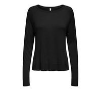 ONLY Onlvienna LS O-Neck Knt Nca, Negro, M para Mujer