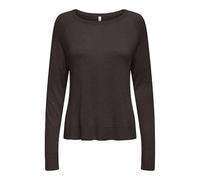 ONLY Onlvienna LS O-Neck Knt Nca, Pastel de Chocolate, S para Mujer