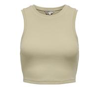 Only ONLVILMA - Camiseta de Tirantes para Mujer, Corte Ajustado, Tallas XS, S, M, L, XL, Negro, Blanco, Verde, Humus, XL