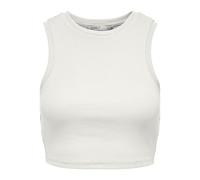 Only Onlvilma S/L Cropped Tank Top Jrs Noos Camiseta sin Mangas, Cloud Dancer, S para Mujer