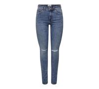ONLY Onlwauw - Pantalones Vaqueros de Cintura Media para Mujer, Medio De Mezclilla Azul, SW x 32L