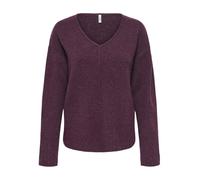 ONLY Onlwhitney LS V-Neck Knt, Mauve Wine, L para Mujer