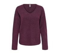 ONLY Onlwhitney LS Cuello en V KNT para Mujer, Mauve Wine, L