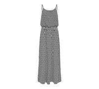 ONLY Onlwinner S/L Maxi Dress Noos Mujer Vestido Largo Negro-Blanco 38 97% poliéster, 3% elastán