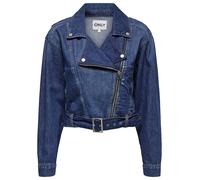 Only Only - Cazadora vaquera de mujer corta. Azul Talla 38